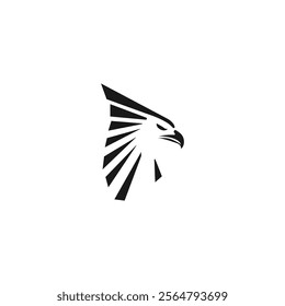 Falcon Logo Icon, Falcon Head Logo Vector Representing Power and Agility in Motion. The Falcon's Gaze - Fastest Bird Silhouette, Unmatched Speed, Dynamic Hunter Design, Strong Flight, Modern Branding