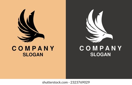 Falcon logo illustration design, gaming design vector, easy to use and edit.