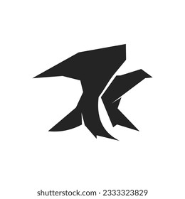 falcon logo template. Icon Illustration Brand Identity. Isolated and flat illustration. Vector graphic