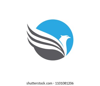 Falcon Logo Template vector icon illustration design