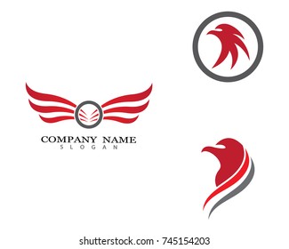 Falcon Logo Template vector icon design