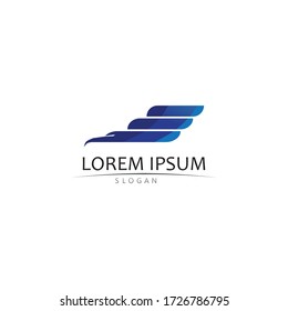 Diseño de ilustraciones vectoriales de la plantilla de logotipo de Falcon