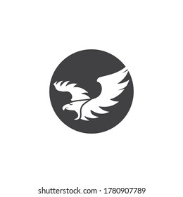 Diseño de ilustraciones vectoriales de la plantilla de logotipo de Falcon
