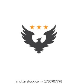 Diseño de ilustraciones vectoriales de la plantilla de logotipo de Falcon