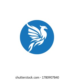 Diseño de ilustraciones vectoriales de la plantilla de logotipo de Falcon