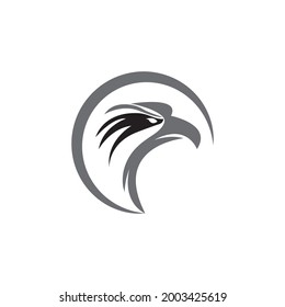 Diseño de ilustraciones vectoriales de la plantilla de logotipo de Falcon