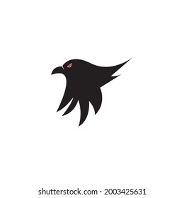 Diseño de ilustraciones vectoriales de la plantilla de logotipo de Falcon
