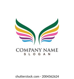 Diseño de ilustraciones vectoriales de la plantilla de logotipo de Falcon