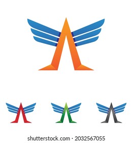 Diseño de ilustraciones vectoriales de la plantilla de logotipo de Falcon