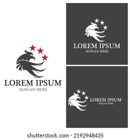 Vorlage für Falcon-Logo, Vektorgrafik-Design