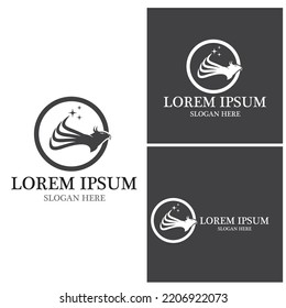 Diseño de ilustraciones vectoriales de la plantilla de logotipo de Falcon