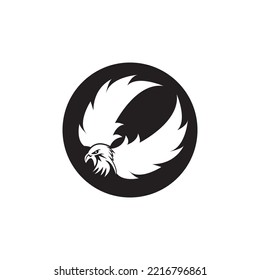 Vorlage für Falcon-Logo, Vektorgrafik-Design