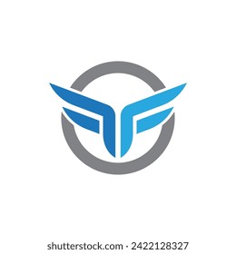 Diseño de ilustraciones vectoriales de la plantilla de logotipo de Falcon