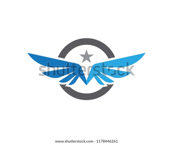 Falcon Logo Template Vector Illustration Design Stock Image