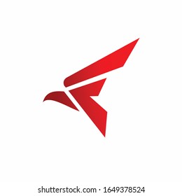 Falcon logo that formed letter F