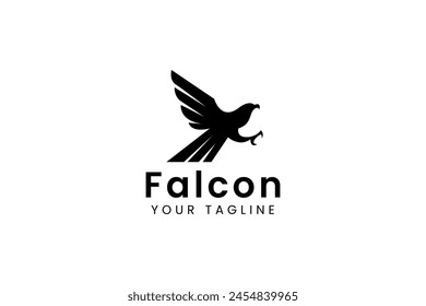 falcon logo vector icon illustration
