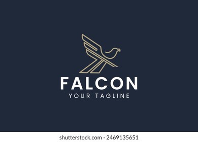 falcon logo vector icon illustration