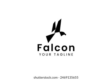 falcon logo vector icon illustration