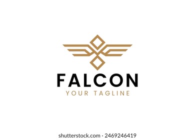 falcon logo vector icon illustration