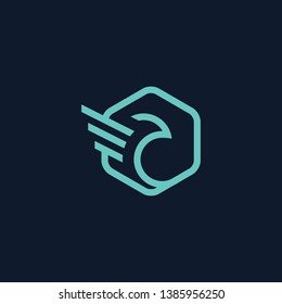 Falcon Logo - Vector logo template