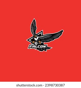 Falcon Mascot logo perfect for basket, football, sport, and esport industry