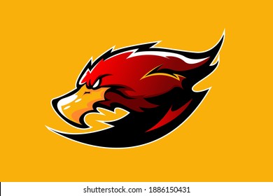 FALCON MASCOT LOGO VECTOR EPS