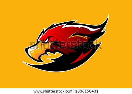 FALCON MASCOT LOGO VECTOR EPS