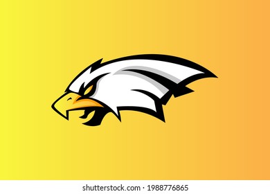 FALCON MASCOT LOGO VECTOR ILLUSTRATION