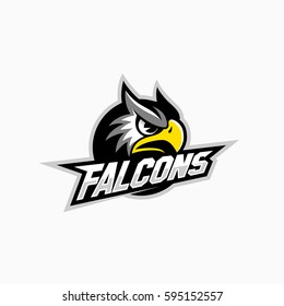 Falcon Mascot For A Sport Team. Vector Illustration.