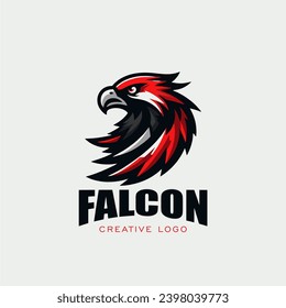 Falcon mascot and symbol logo design inspiration 