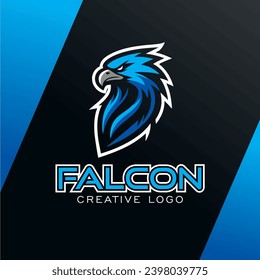 Falcon mascot and symbol logo design inspiration 