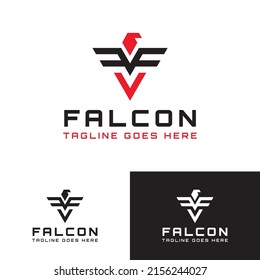 Falcon Minimalist Creative Logo Template 