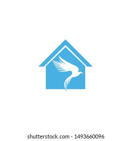 Falcon real estate vector logo design. Universal premium falcon symbol logotype.	