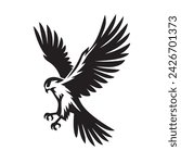 Falcon Silhouette vector illustration 46289