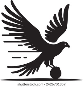 Falcon Silhouette vector illustration 46289