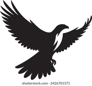 Falcon Silhouette vector illustration 46289