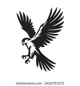 Falcon Silhouette vector illustration 46289