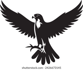 Falcon Silhouette vector illustration 68106