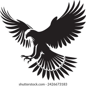 Falcon Silhouette vector illustration 68106