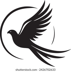 Falcon silhouette vector illustration 73294