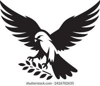 Falcon silhouette vector illustration 73294