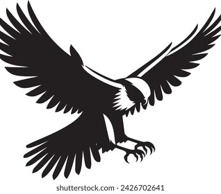 Falcon silhouette vector illustration 73294