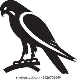 Falcon silhouette vector illustration 73294