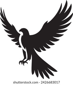 Falcon silhouette vector illustration 78123