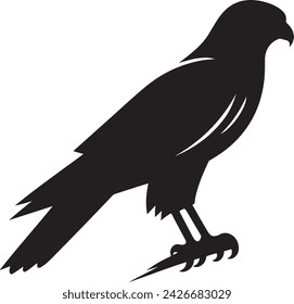 Falcon silhouette vector illustration 78123