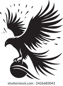 Falcon silhouette vector illustration 78123