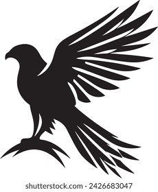 Falcon silhouette vector illustration 78123