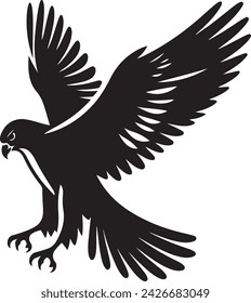 Falcon silhouette vector illustration 78123