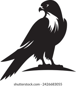 Falcon silhouette vector illustration 78123