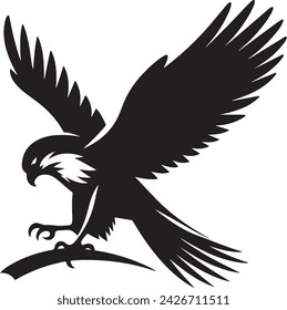 falcon silhouette vector illustration,  cl i p a r t
